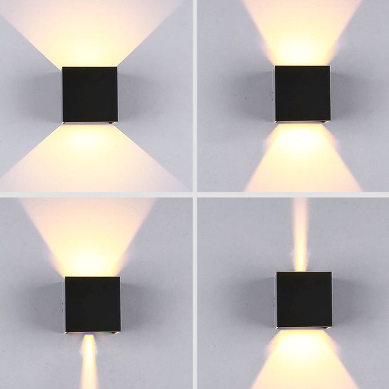 Contemporary Style Geometric Wall Lighting Metal 2 Lights Wall Light Fixture