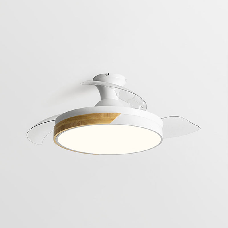 Metal Circular Ceiling Fan Light Nordic LED Ceiling Mounted Light