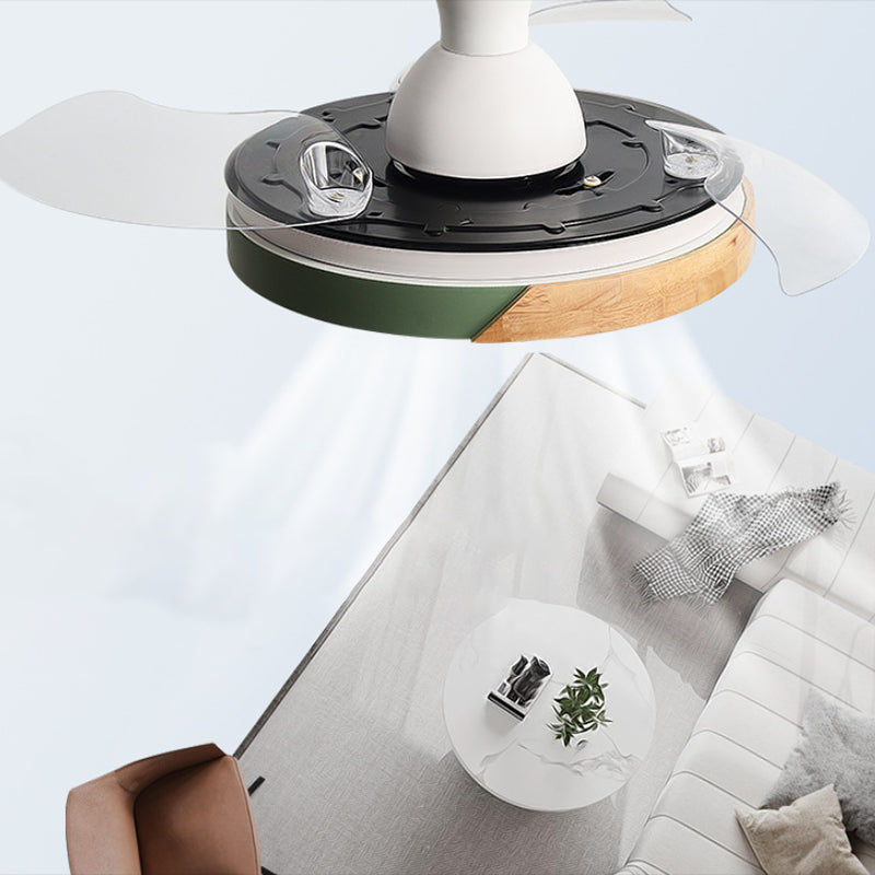 Metal Circular Ceiling Fan Light Nordic LED Ceiling Mounted Light