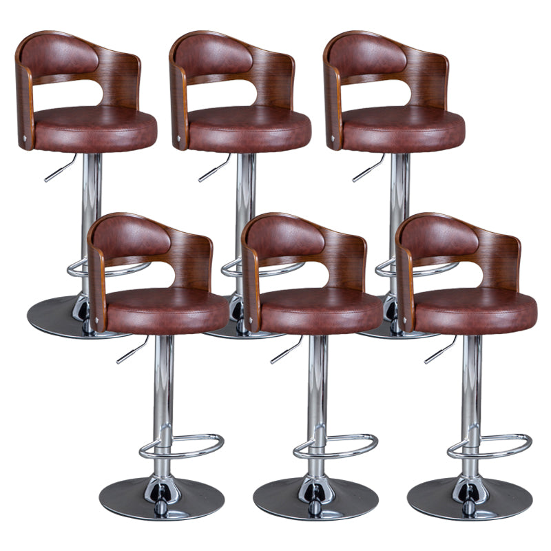 Rotating Barstool Nordic Style Steel Pedestal Bar Stool for Dining Room