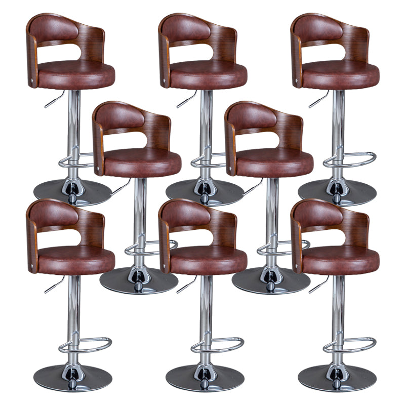 Rotating Barstool Nordic Style Steel Pedestal Bar Stool for Dining Room