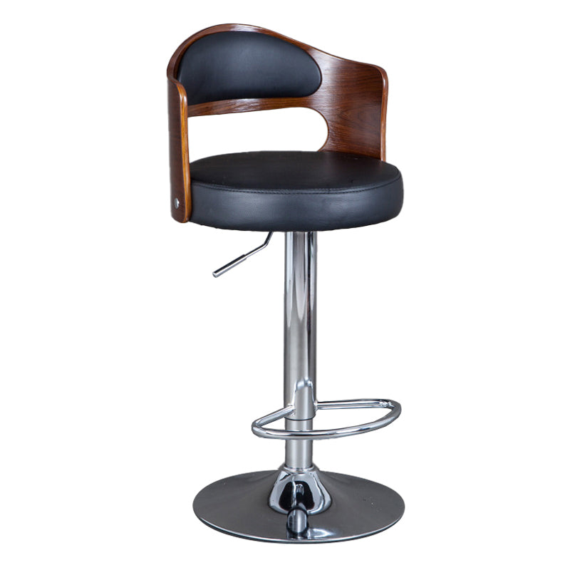 Rotating Barstool Nordic Style Steel Pedestal Bar Stool for Dining Room