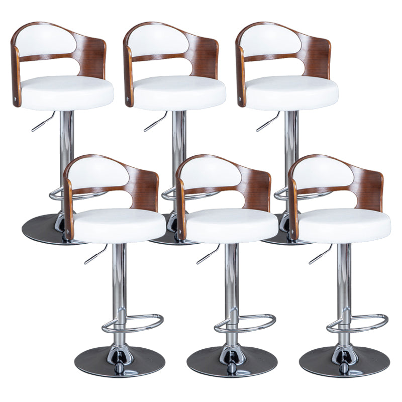 Rotating Barstool Nordic Style Steel Pedestal Bar Stool for Dining Room