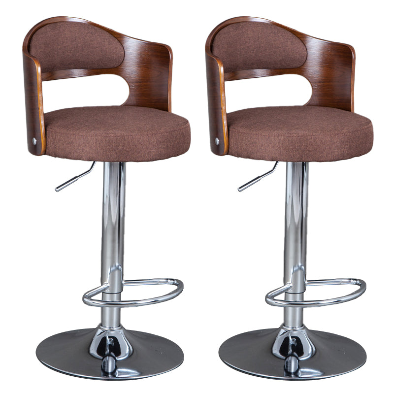 Rotating Barstool Nordic Style Steel Pedestal Bar Stool for Dining Room