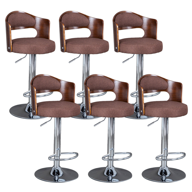 Rotating Barstool Nordic Style Steel Pedestal Bar Stool for Dining Room