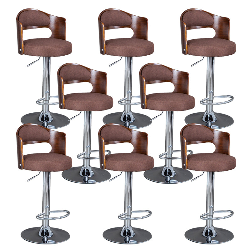 Rotating Barstool Nordic Style Steel Pedestal Bar Stool for Dining Room