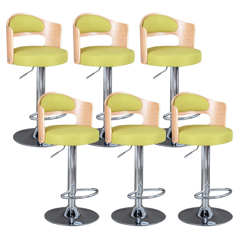 Rotating Barstool Nordic Style Steel Pedestal Bar Stool for Dining Room