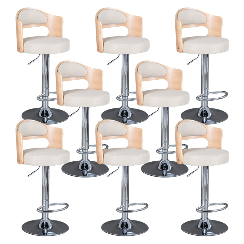 Rotating Barstool Nordic Style Steel Pedestal Bar Stool for Dining Room