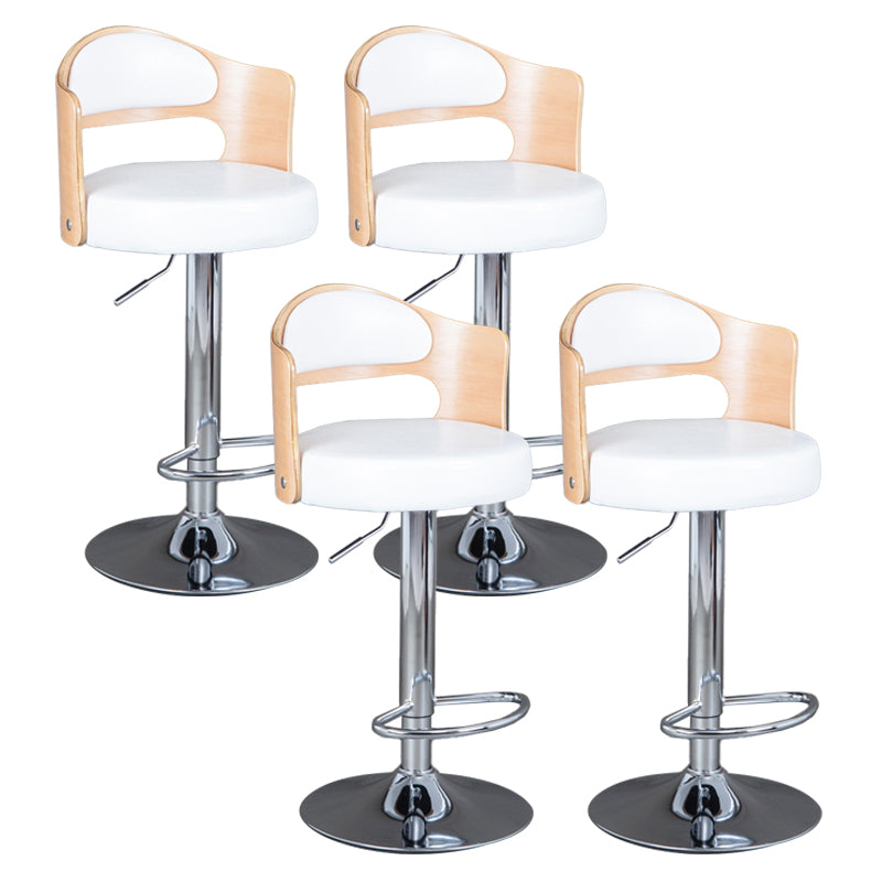 Rotating Barstool Nordic Style Steel Pedestal Bar Stool for Dining Room