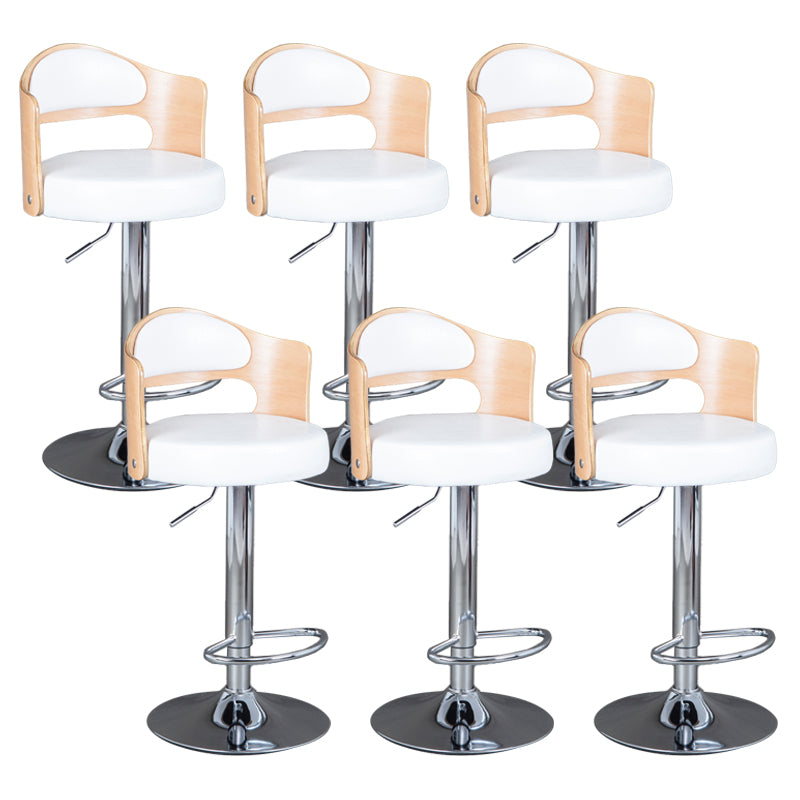 Rotating Barstool Nordic Style Steel Pedestal Bar Stool for Dining Room