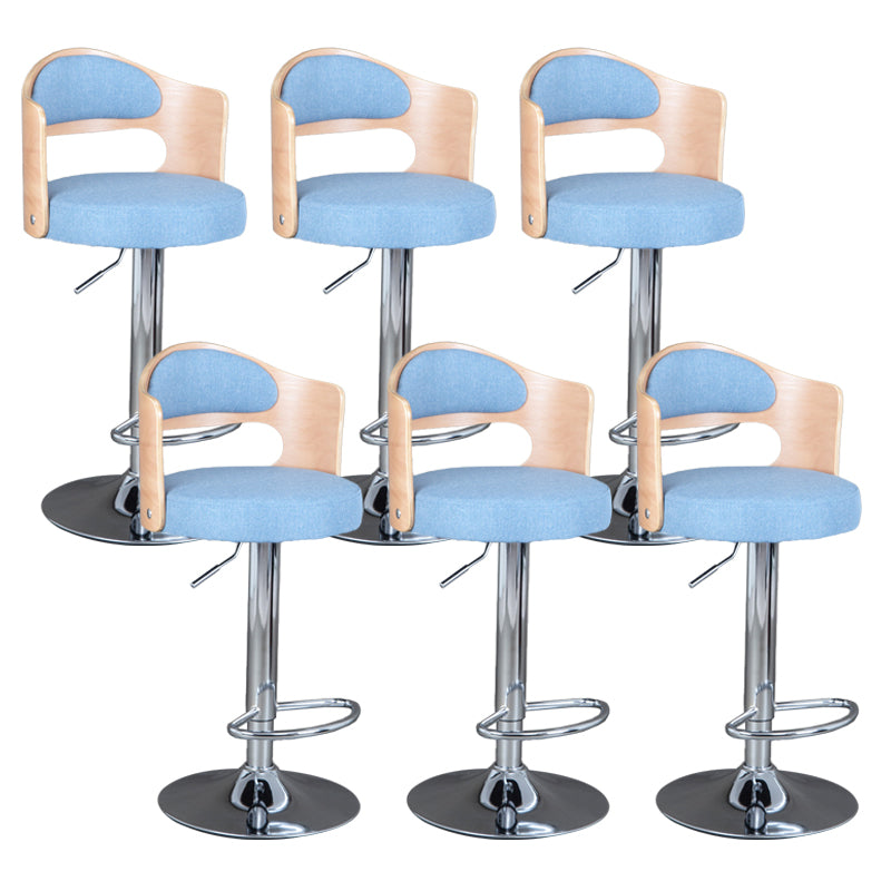 Rotating Barstool Nordic Style Steel Pedestal Bar Stool for Dining Room