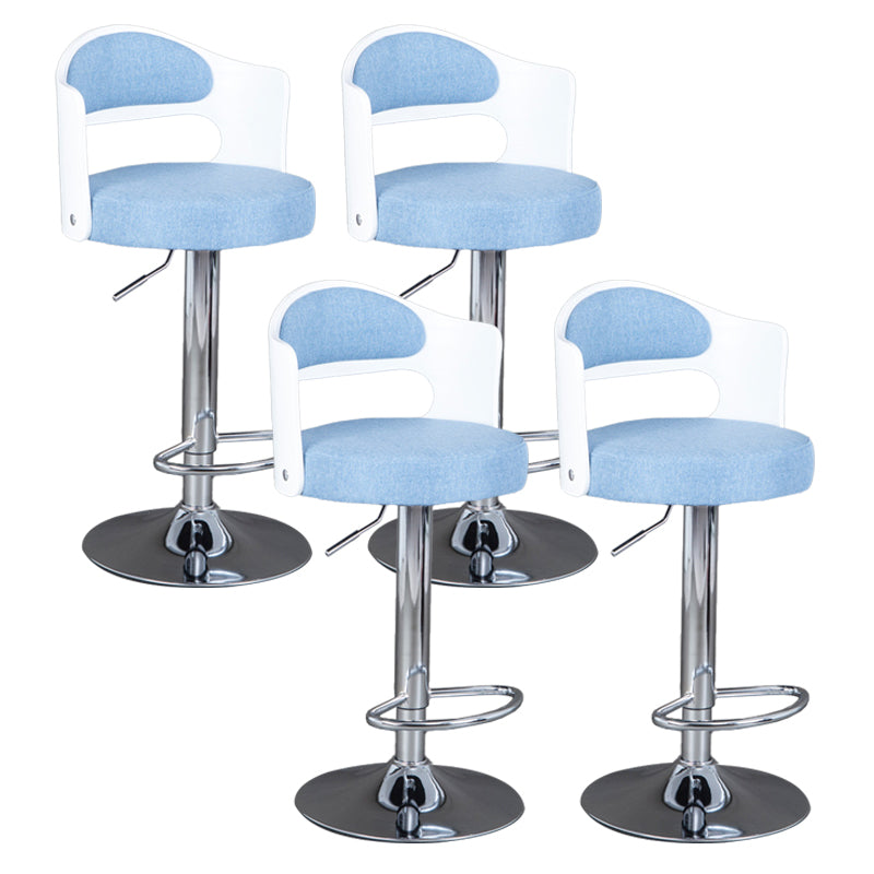 Rotating Barstool Nordic Style Steel Pedestal Bar Stool for Dining Room