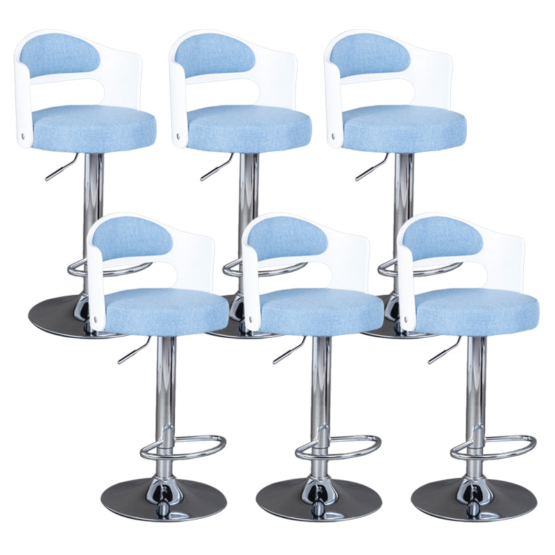 Rotating Barstool Nordic Style Steel Pedestal Bar Stool for Dining Room