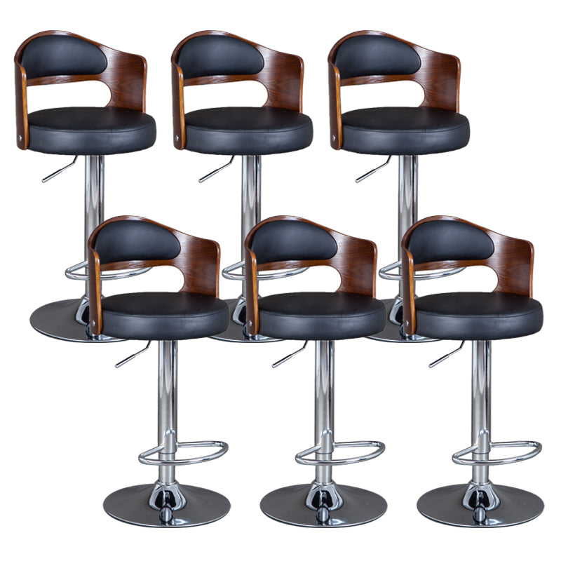 Rotating Barstool Nordic Style Steel Pedestal Bar Stool for Dining Room