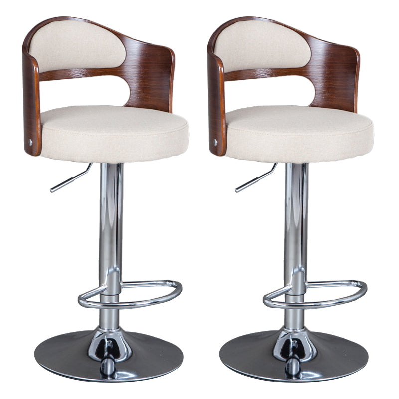 Rotating Barstool Nordic Style Steel Pedestal Bar Stool for Dining Room