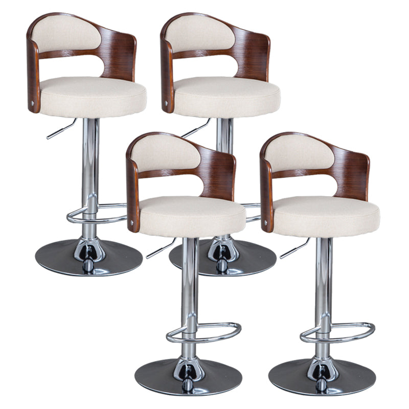 Rotating Barstool Nordic Style Steel Pedestal Bar Stool for Dining Room