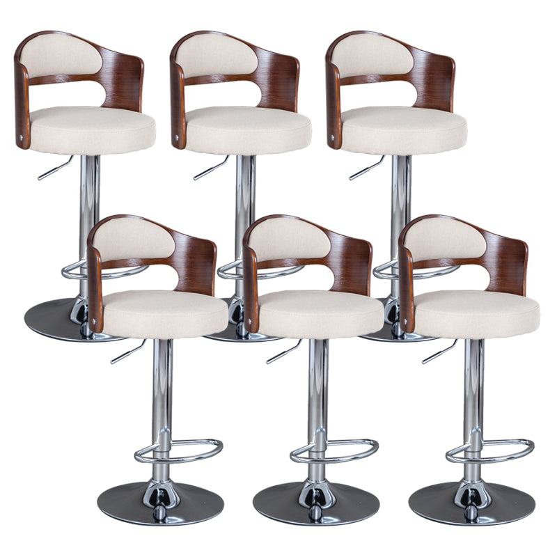 Rotating Barstool Nordic Style Steel Pedestal Bar Stool for Dining Room