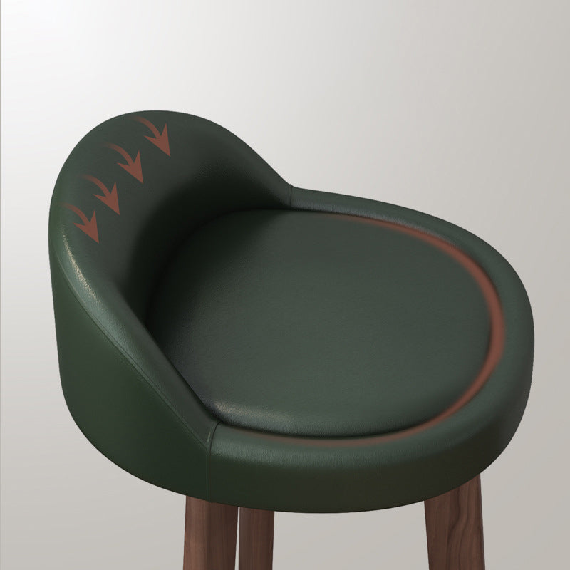 Nordic Simple Barstool Steel Frame Bar Stool for Coffee Shop