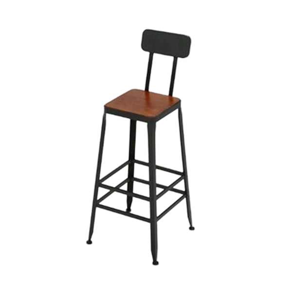 Industrial Rectangle Solid Wood Bar Table Set 1/5 Pieces Counter Table with Stools