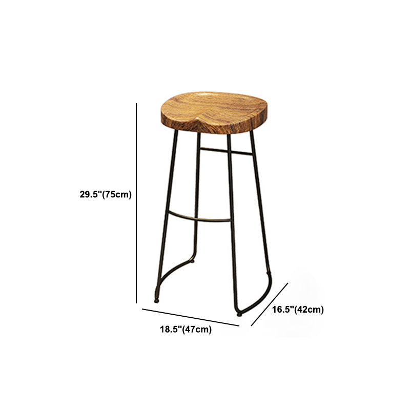 Industrial Rectangle Solid Wood Bar Table Set 1/5 Pieces Counter Table with Stools