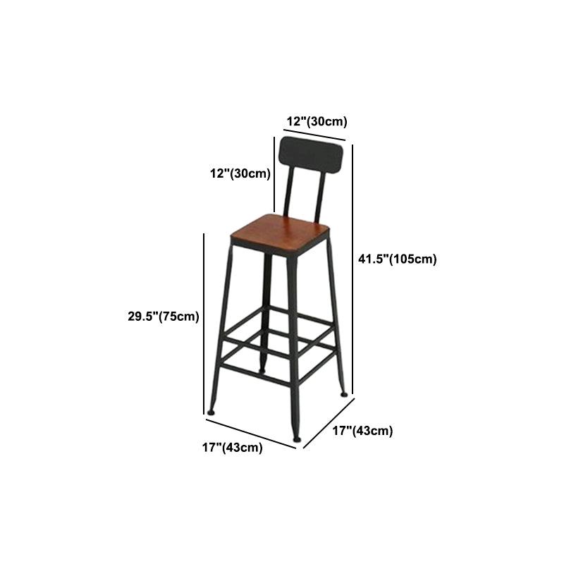 Industrial Rectangle Solid Wood Bar Table Set 1/5 Pieces Counter Table with Stools