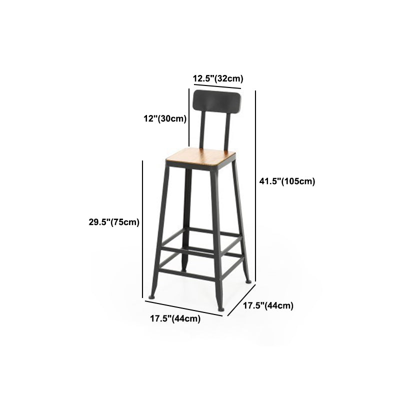 Industrial 1/5 Pieces Bar Table Set Rectangle Pine Wood Counter Table with High Stools