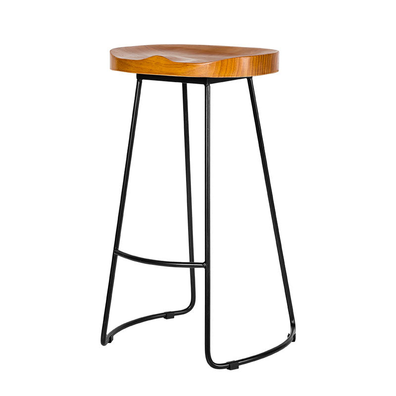 Luxury Rectangle Solid Wood Bar Table Set 1/7 Pieces Counter Table with Backless Stools