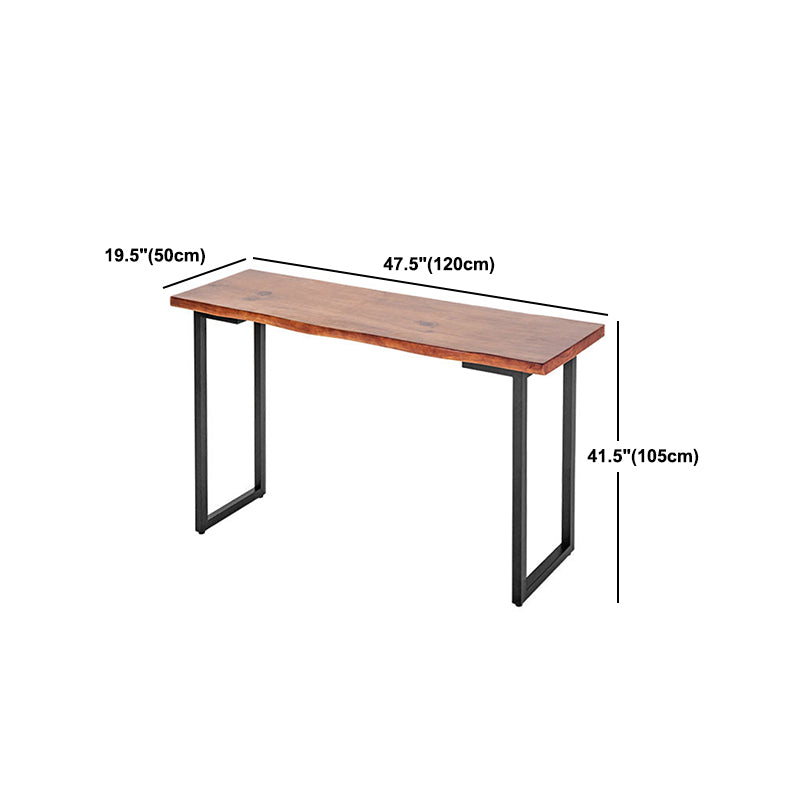 Luxury Rectangle Solid Wood Bar Table Set 1/7 Pieces Counter Table with Backless Stools