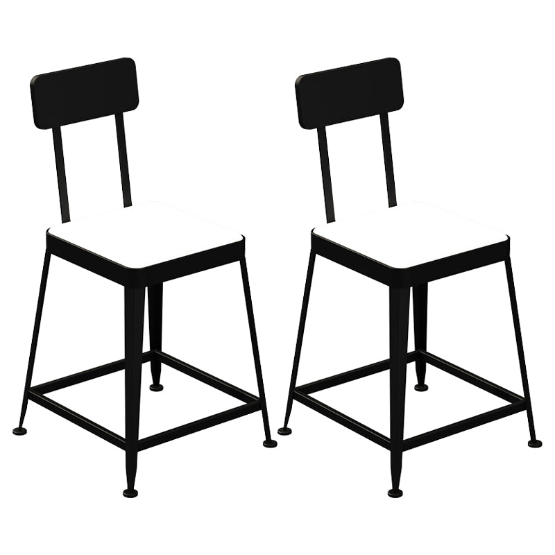 Modern Stone and Metal Dinette Set 1/2/5 Pieces White Table Set for Coffee Shop