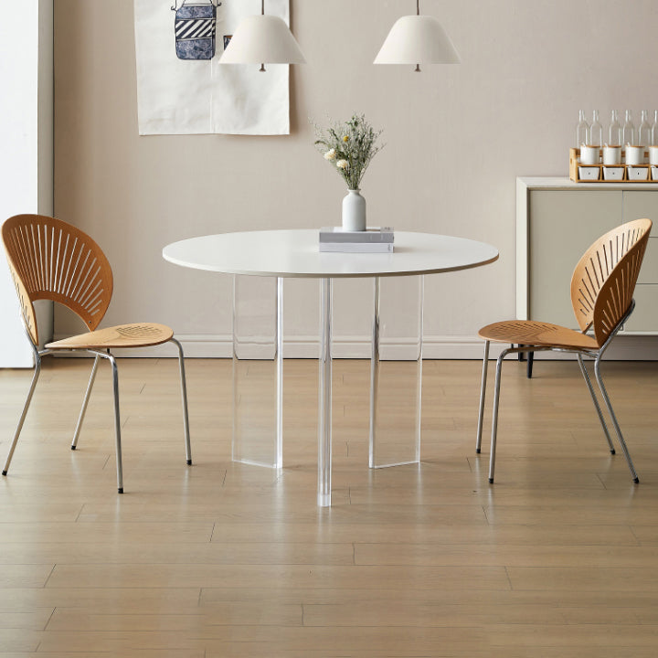 Modern 1/3 Pieces Dining Set Round Stone Dining Table for Dining Room Kitchen