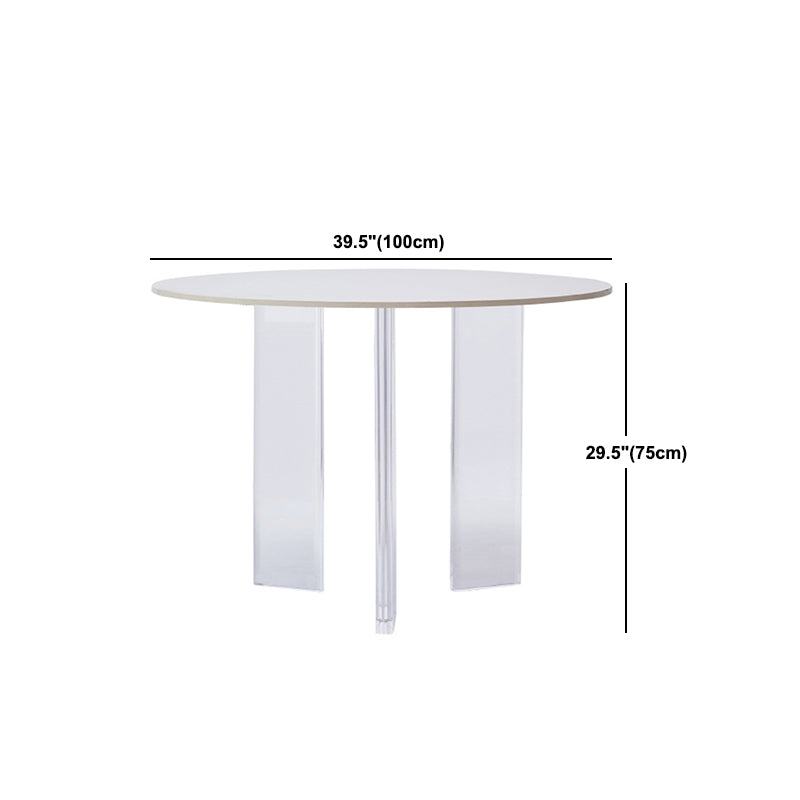 Modern 1/3 Pieces Dining Set Round Stone Dining Table for Dining Room Kitchen