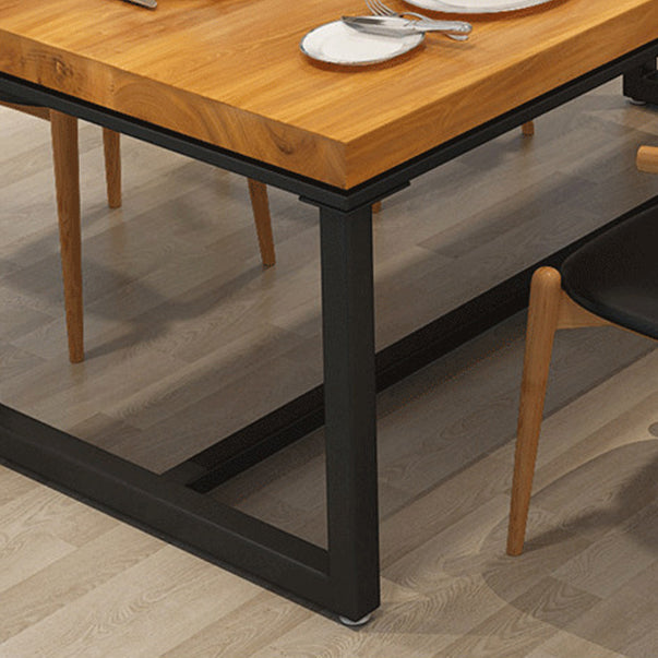 Industrial Sled Dining Table Set 1/2/5 Pieces Solid Wood Dinette Set for Shop