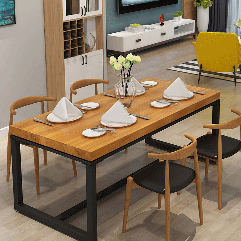 Industrial Sled Dining Table Set 1/2/5 Pieces Solid Wood Dinette Set for Shop