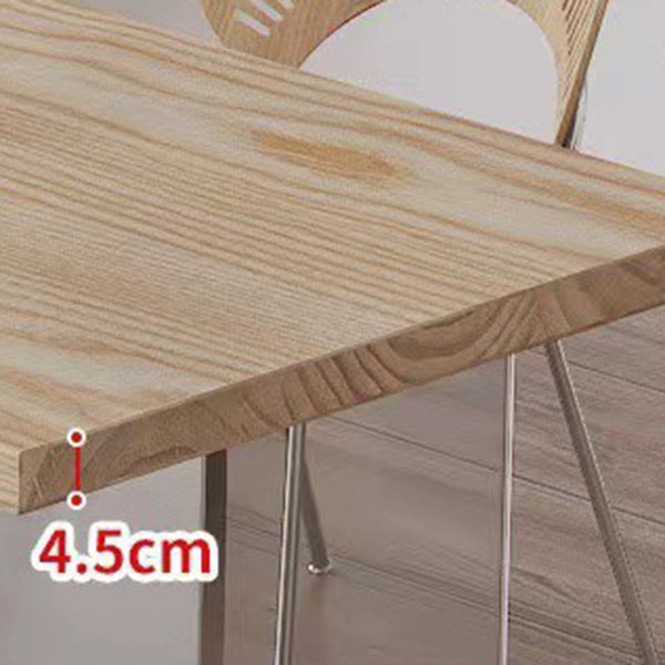 Modern Dining Set 1/2/5 Pieces Rectangle Pine Wood Dining Table for Dining Room Kitchen