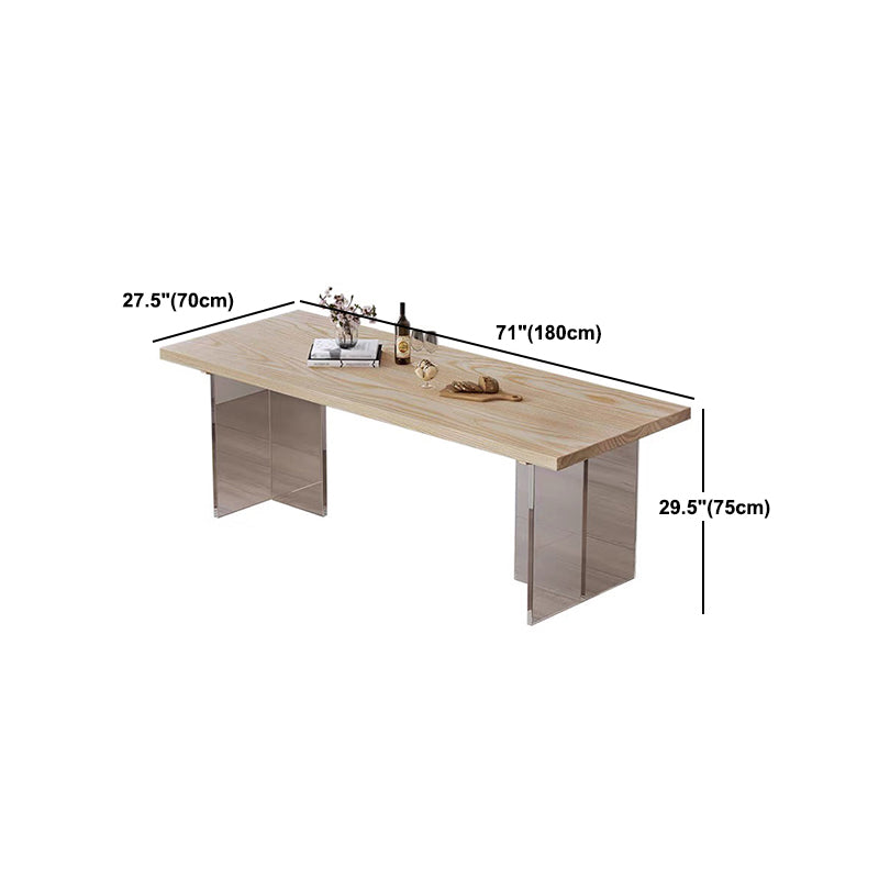 Modern Dining Set 1/2/5 Pieces Rectangle Pine Wood Dining Table for Dining Room Kitchen