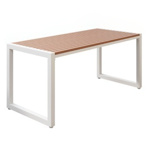 Industrial 1/3/5 Pieces Dining Set Rectangle Wood Dining Table for Courtyard