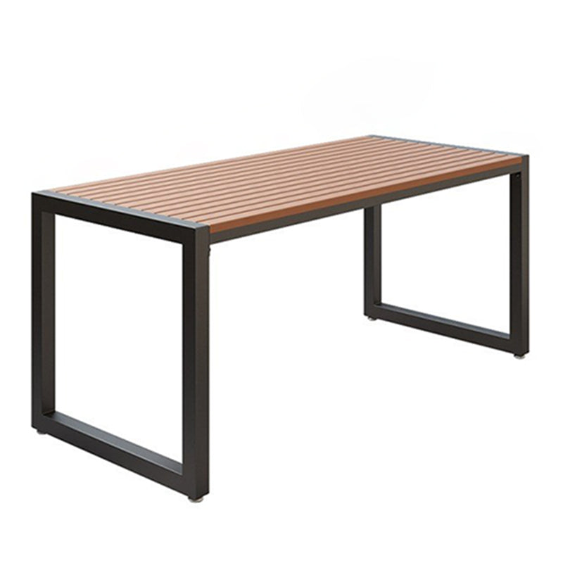 Industrial 1/3/5 Pieces Dining Set Rectangle Wood Dining Table for Courtyard