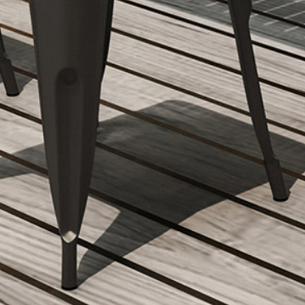 Industrial 1/3/5 Pieces Dining Set Rectangle Wood Dining Table for Courtyard