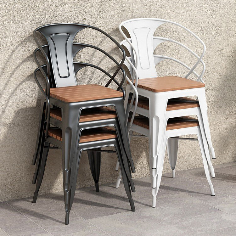 Industrial 1/3/5 Pieces Dining Set Rectangle Wood Dining Table for Courtyard