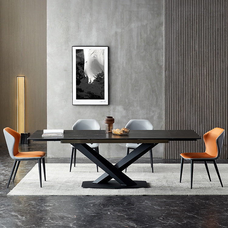 Modern Sintered Stone Rectangle Table Set 1/4/5/6 Pieces Dining Set