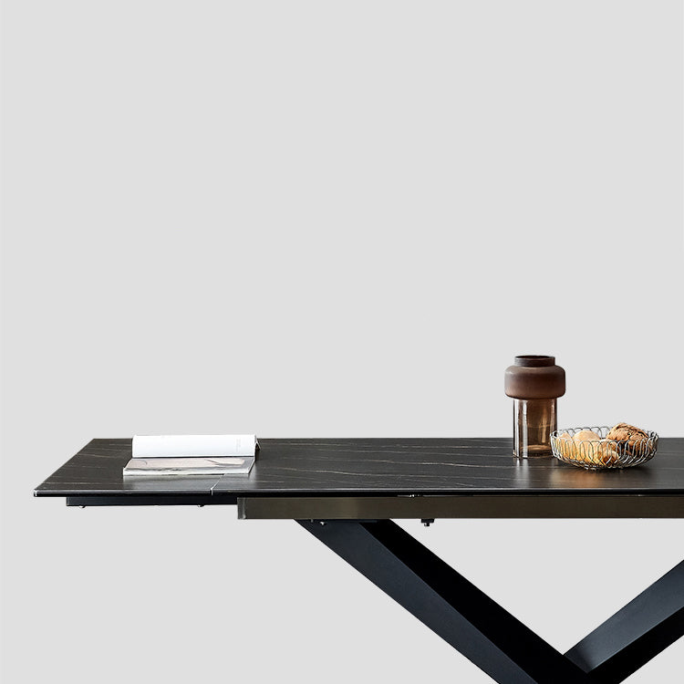 Modern Sintered Stone Rectangle Table Set 1/4/5/6 Pieces Dining Set