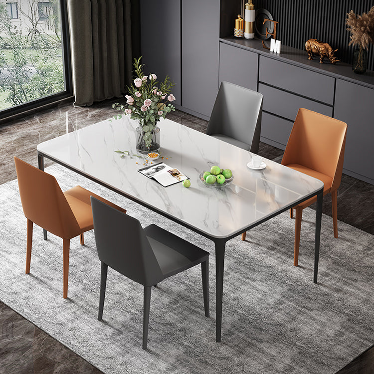Modern Sintered Stone Rectangle Table Set 1/4/5 Pieces Dining Set