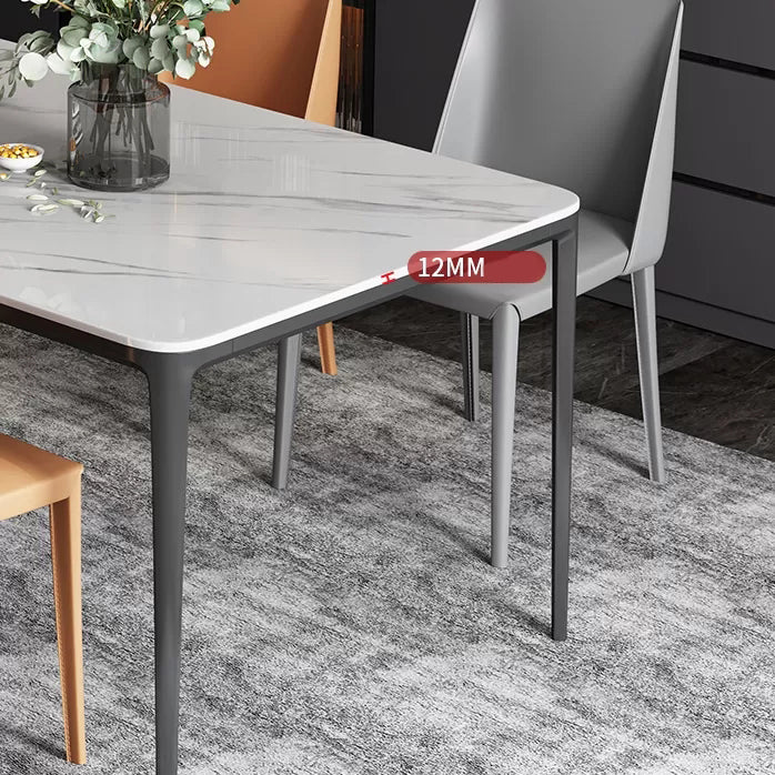 Modern Sintered Stone Rectangle Table Set 1/4/5 Pieces Dining Set