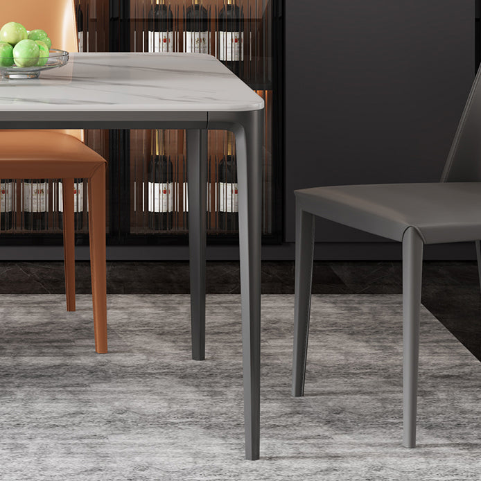 Modern Sintered Stone Rectangle Table Set 1/4/5 Pieces Dining Set