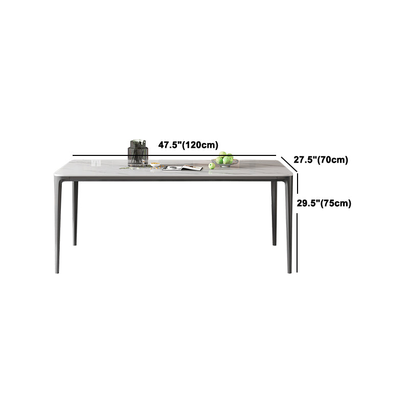 Modern Sintered Stone Rectangle Table Set 1/4/5 Pieces Dining Set