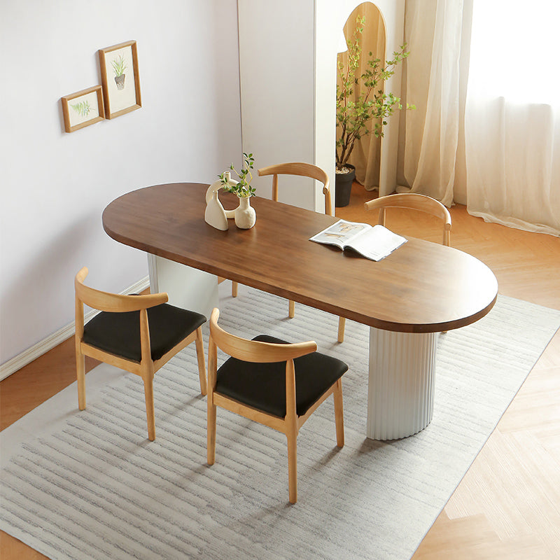 Contemporary Style Dining Table Solid Wood Dinette Table for Home Kitchen