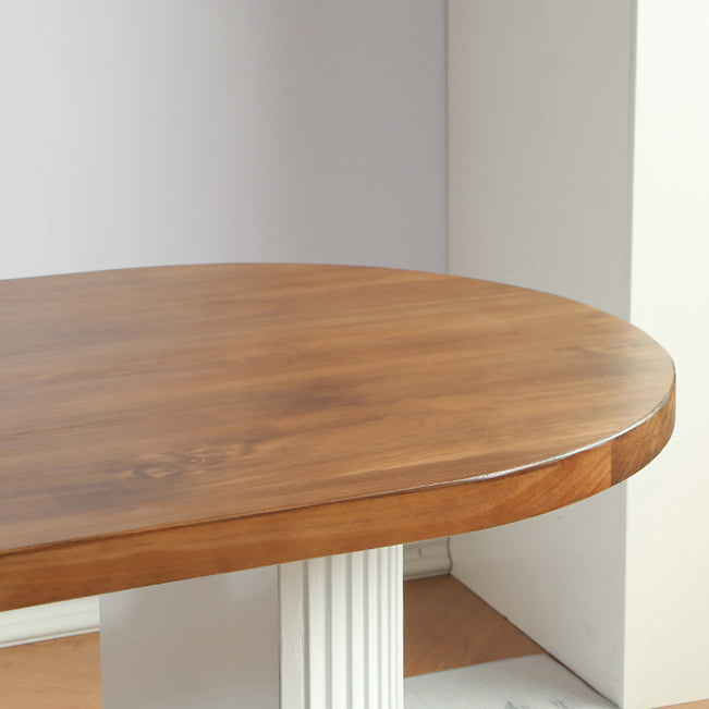 Contemporary Style Dining Table Solid Wood Dinette Table for Home Kitchen