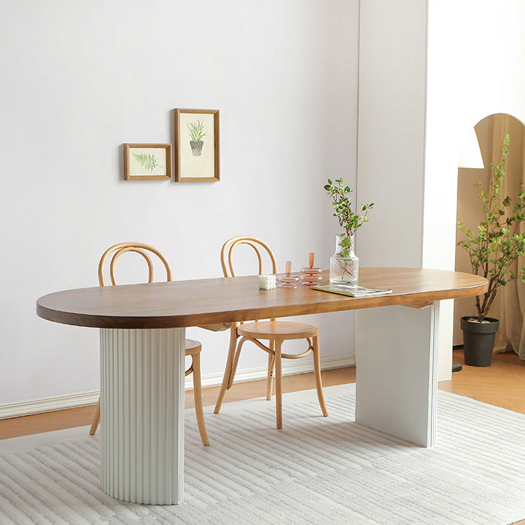 Contemporary Style Dining Table Solid Wood Dinette Table for Home Kitchen