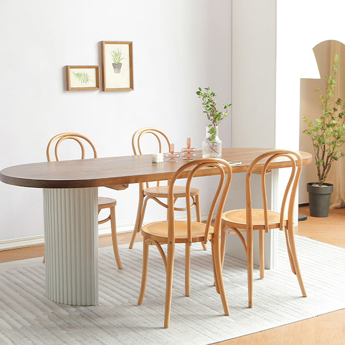 Contemporary Style Dining Table Solid Wood Dinette Table for Home Kitchen