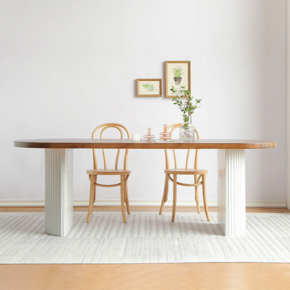 Contemporary Style Dining Table Solid Wood Dinette Table for Home Kitchen